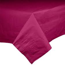 [549BURGUNDY-SPEC] Table Cover Plastic Burgundy 54x108" Closeout