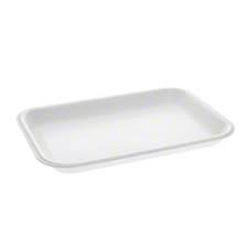 [4PRWHITE] Foam Tray 4PR 4D White 9.37x7.25x1.25"
