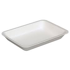 [3PPWHITE] Foam Tray 3P 3PP White 8.63x6.38x1.25"