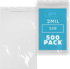 [3585A] 5x8" Bag Zipper Clear 2 mil Closeout