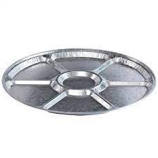 [18LS] 18" Round Lazy Susan Aluminum 6 Comp