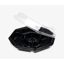 [13173-SPEC] 32 oz 4 Comp Hinged Octagon Cont Closeout