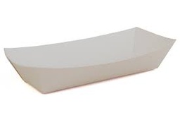 [0709-SPEC] White Paper Hot Dog Tray 7x2.75x1.5"