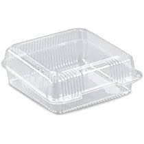 [VP747-SPEC] 8.44x7.94x2.88" Clear Hinged Container Bar Lock