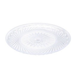 [PT1200.CL-SPEC] 12" Prisms Crystal Platter Tray