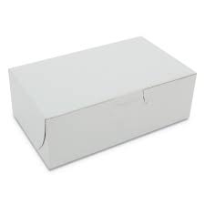 [642CB] 6.25x3.75x2.125" Cake Box White Clay 2 Eclair