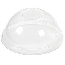 [PTLID-D92NH] Lid Dome NO Hole 9 12 oz Clear 92 mm PET