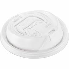 [OPT316] Lid Dart Dome Reclosable White for Hot Paper Cups Closeout